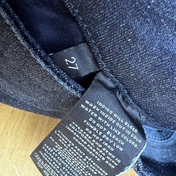 J Brand‎ Natasha Skinny Jeans Realm Dark Wash Button Fly Nautical Size 27 - Picture 11 of 14